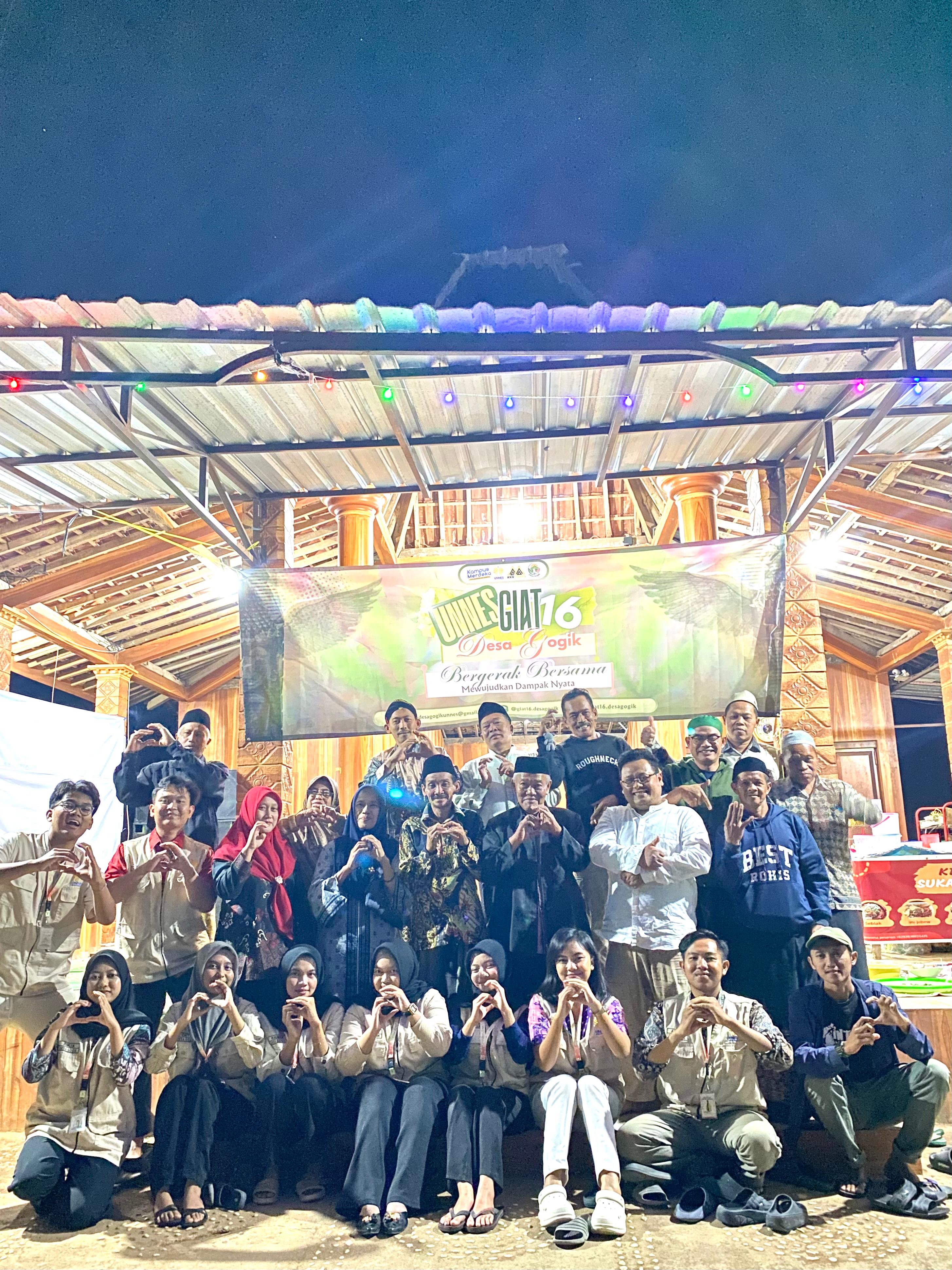 Foto Sosialisasi Proker Berbalut Bancaan, GIAT 16 UNNES Desa Gogik Siap Berkolaborasi dengan Masyarakat dusun Gintungan
