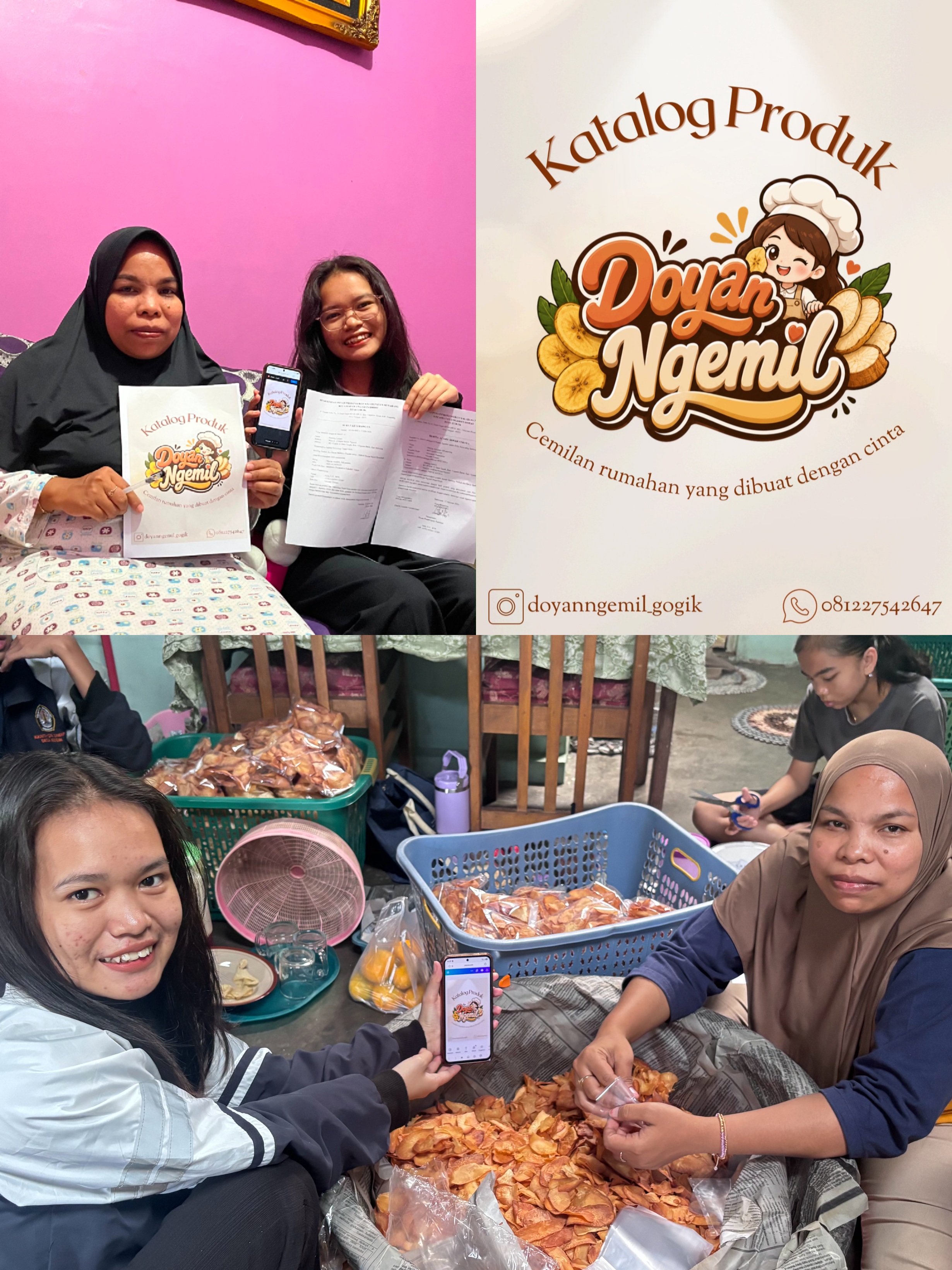 Foto Tanpa Tanya-Tanya Lagi, Mahasiswa KKN-T Undip Buat Katalog Produk dan Harga Berbasis Digital untuk UMKM Doyan Ngemil Desa Gogik