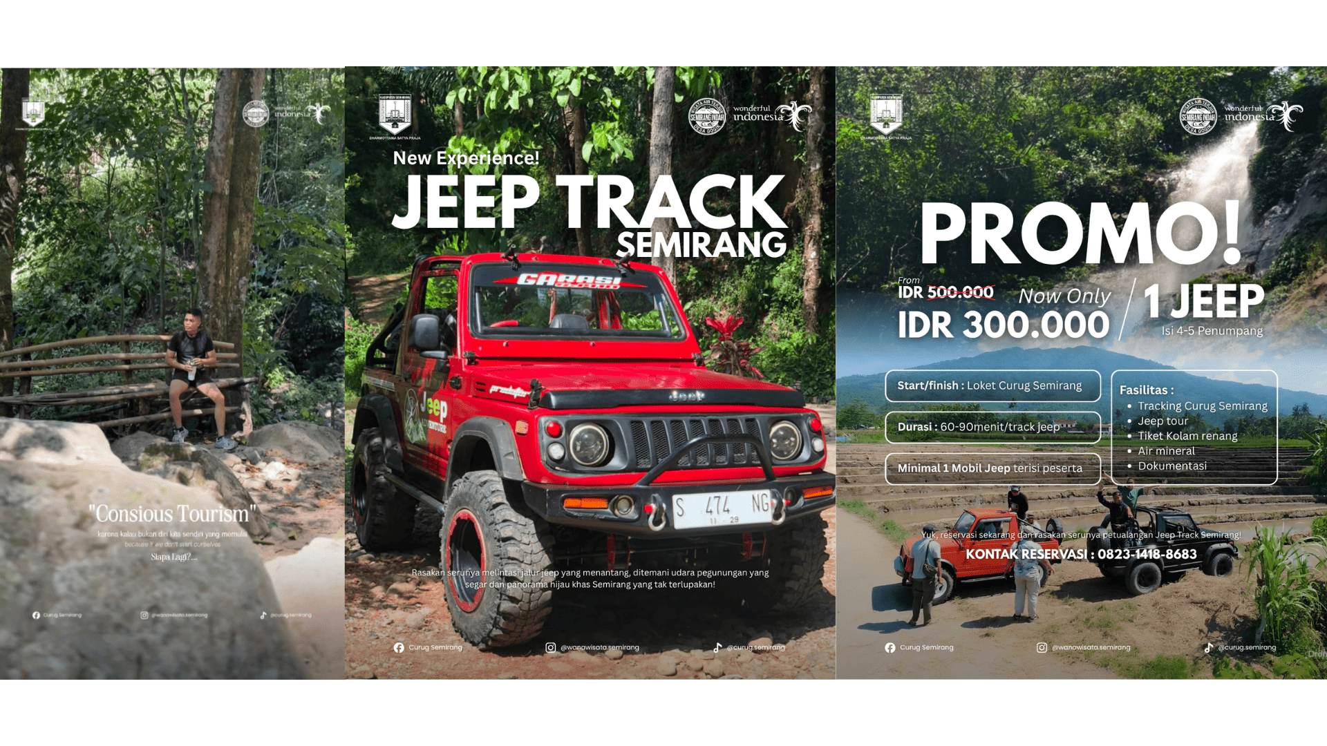 Foto Mengemas Pesona Semirang dalam Kampanye Conscious Tourism dan Promosi Jeep Track Semirang